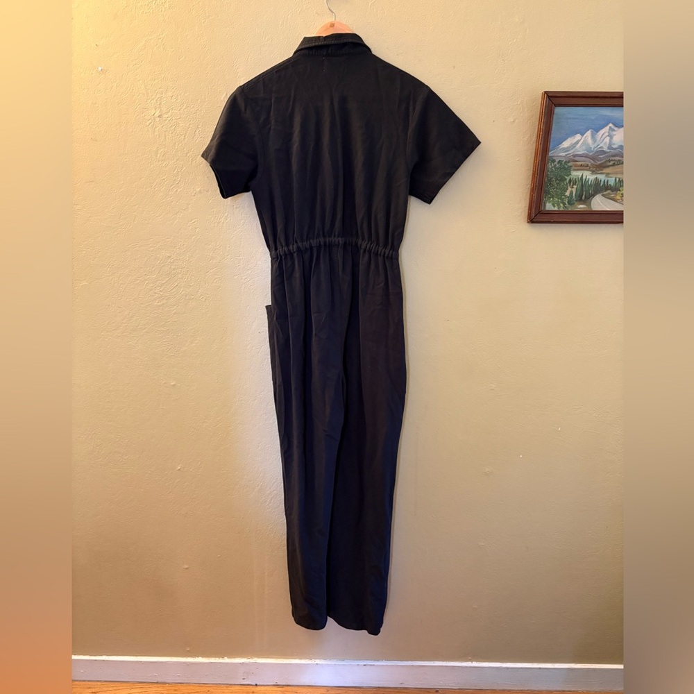Women’s Noble Short-Sleeve Black Utility Jumpsuit Small - Picture 2 of 9